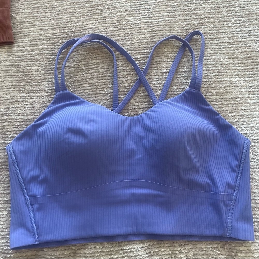 Lilac Double-Strap Sports Bra - Picture 2 of 7